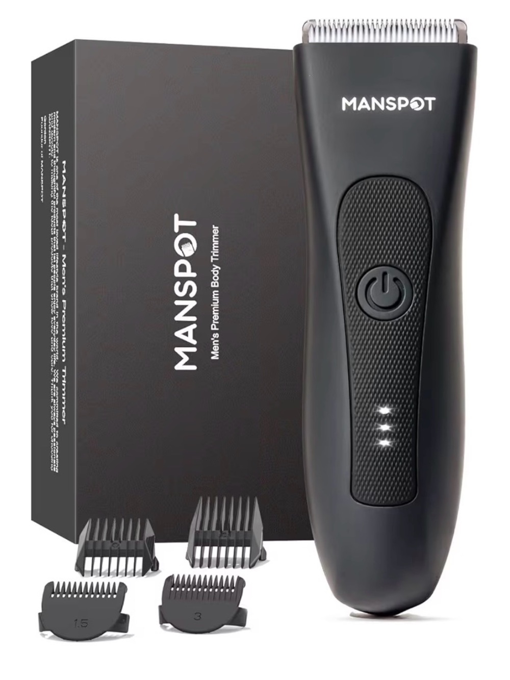Manspot Men's Body Trimmer with Guide Combs
